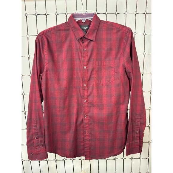 Set Of 4 Mens Long Sleeve Plaid & Checkered Shirts Size M Structure Zoo York - Picture 2 of 16